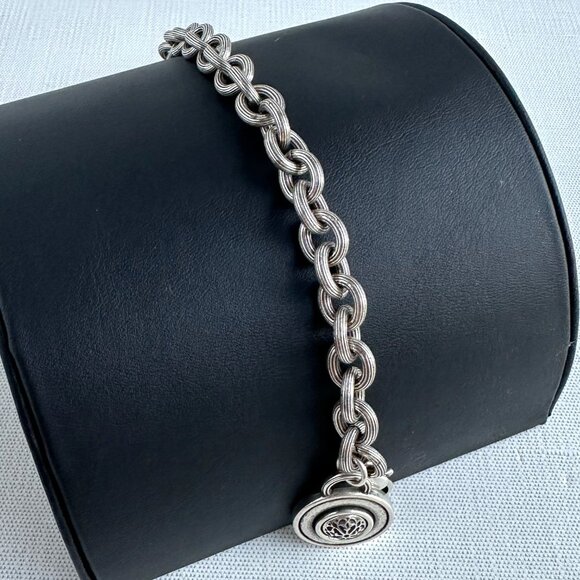 Brighton Rope Link Bracelet, Silver Tone, 7" + 1" Extender, NWT - Picture 5 of 12